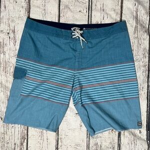 Billabong Recycler All Day Blue Mens Board Shorts Swim Trunks Bathing Suit